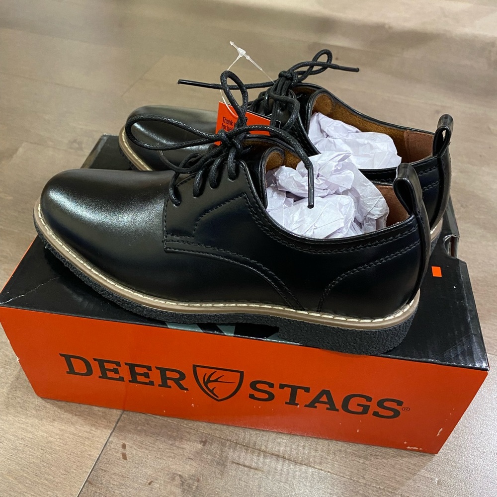 Deer Stags Child Zander Memory Foam Dress Comfort Oxford (13.5 Little Boy)